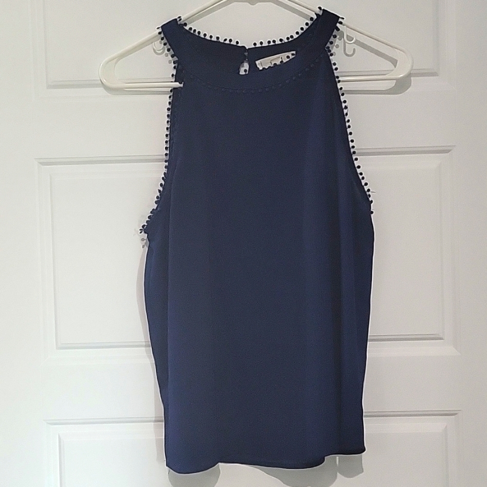 Blue dressy top